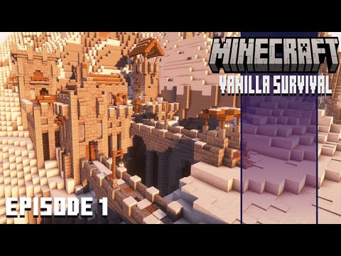 EPIC Snowy Mountain Fortress Build | Minecraft 1.20.4