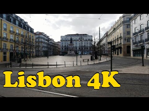Passeio por Lisboa Portugal [4K] Miradouro de São Pedro de Alcântara - Praça da Figueira.