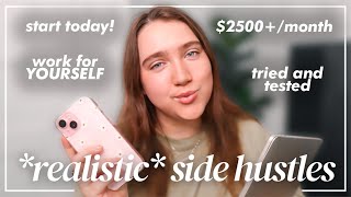 $2500/Month with These Simple Side Hustles Anyone Can Start TODAY! 🚀💸