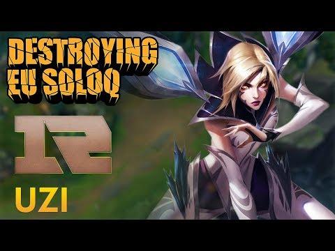 Destroying EU SoloQ: RNG Uzi - Kai'Sa Bot Lane - KDA 20/2/10
