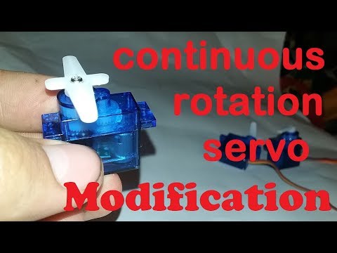 How to make a continuous rotation servo!!/ 360% mod/ ULTRA RC