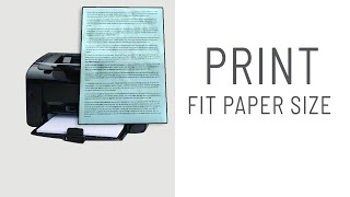 How to Fit Size Paper Printing.