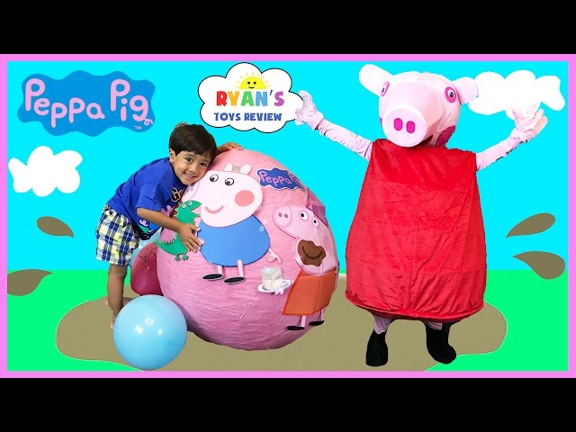 peppa pig giant surprise egg