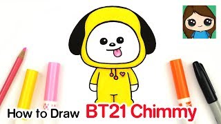 How to Draw BT21 Chimmy | BTS Jimin Persona