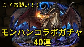 【実況パズドラ】モンスターハンターコラボガチャ40連