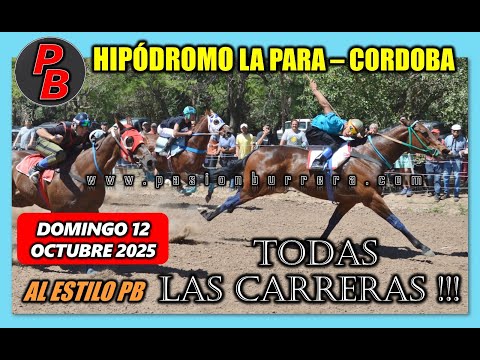 CARRERAS HIPODROMO MUNICIPAL LA PARA - CORDOBA (12-10-2025)