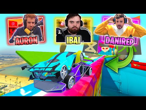 CARA A CARA INCREIBLE! AYUDO A IBAI PERO SE CAE!! CON AURONPLAY Y AMIGOS! - GTA V ONLINE