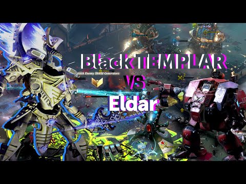 Black templar Vs ELDAR  3vs3 - No Limid Mod - Warhammer 40K Dawn Of War 3