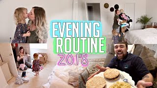 Evening Routine 2018 | Clean With Me & Easy Dinner!