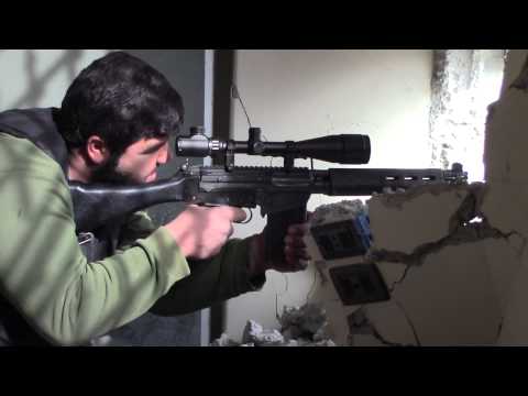 استهداف قناص من كتيبة عمر المختار التابعة للواء أبابيل حوران جنود النظام على تلة الكابوسية في ريف دمشق