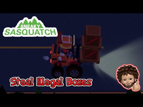 Sneaky Sasquatch - steal illegal boxes