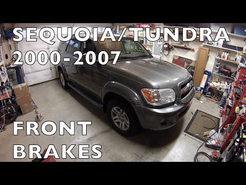 Replace Front Brakes Sequoia Tundra 2000-2007 Toyota