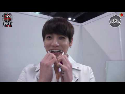 [ARABIC SUB - BANGTAN BOMB] 2 brushes for Jung Kook's teeth