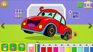 Pinkfong Car Town - Teeny Tiny song |  Car song |  Driving, Coloring
