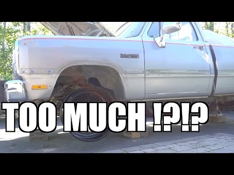 22X12 WHEELS ON A CUMMINS FIRST GEN!?!? IS IT TOO MUCH!?!?
