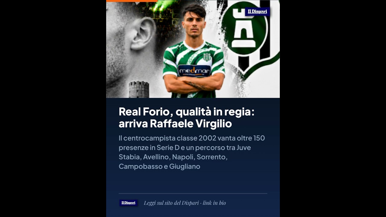 Real Forio, qualità in regia: arriva Raffaele Virgilio