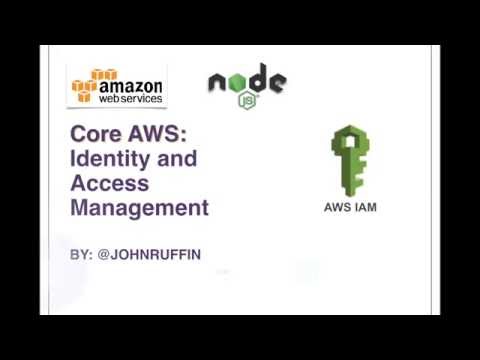 Core Aws Iam Node Js And Javascript Sdk