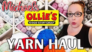 Yarn Haul!!  Come see what I got from Michaels and Ollie's | Yarnspirations Yarn | Bernat | Caron