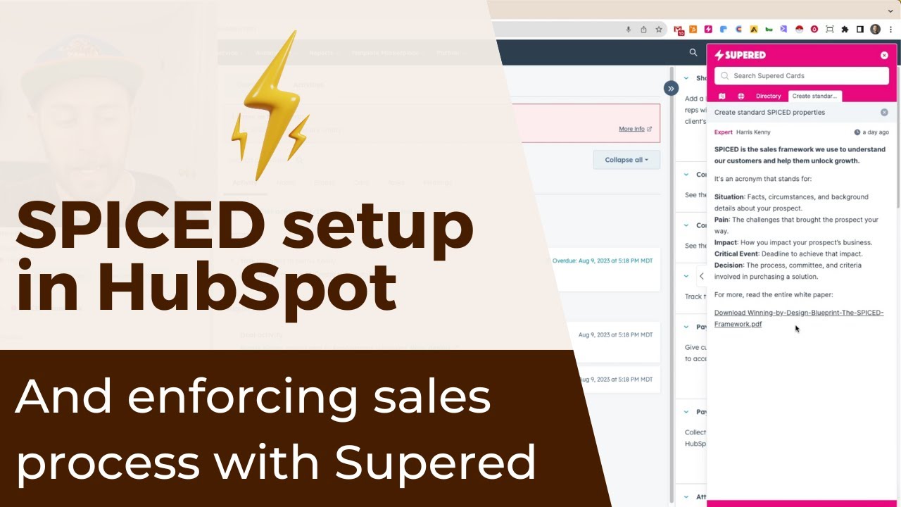 Implementing the SPICED Framework in HubSpot with Supered