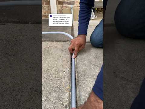 Part 1 of 3: using Sikaflex to repair expansion joints #diy #howto #homerenovation #driveway
