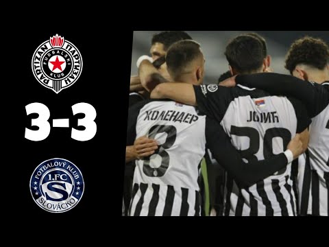 Slovacko 3-3 Partizan Belgrade Extended Highlights & all goals