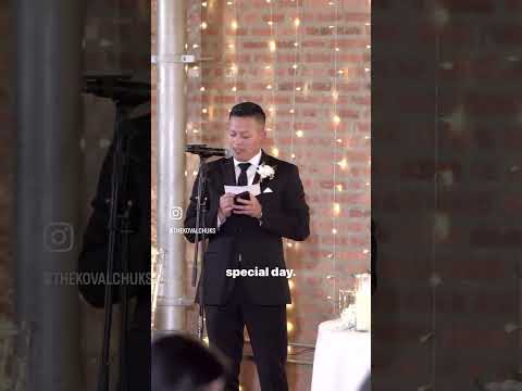 BEST. SPEECH. EVER. #shorts #wedding #weddingspeech  #weddingvideo