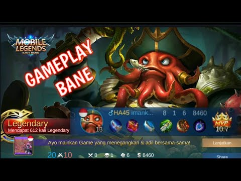 BANE CRAZY physical damage build | MOBILE LEGENDS