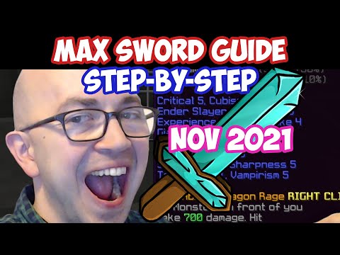 Hypixel Skyblock - How to Max Enchant Your Sword (Nov...