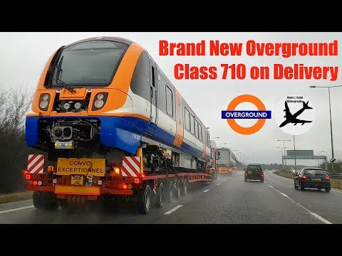BRAND NEW London Overground Class 710 on Delivery | 2 Coaches | 03/02/18