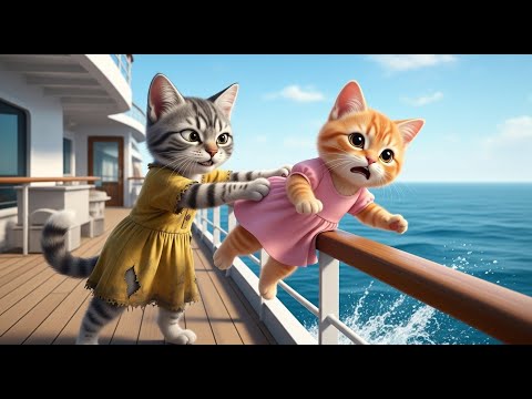 Rich Kitten Thrown in Ocean by Jealous Poor Friend | 💔 A Sad Cat Story | Unexpected Ending.