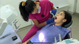 ASMR Real Person Dental Exam (Teeth Checkup, Cleaning, Fluoride Treatment, Polishing & Flossing)