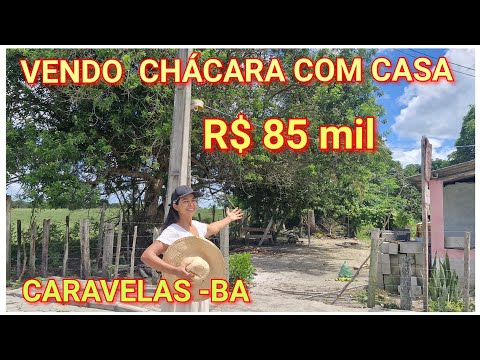 VENDO chácara com casa e pomar R$85 mil Caravelas Bahia 