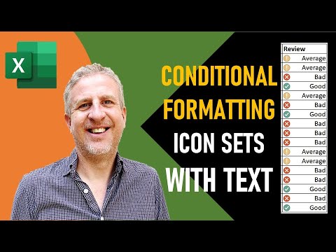 How to Use Conditional Formatting Icon Sets with Text | Excel Traffic Lights Based on Text