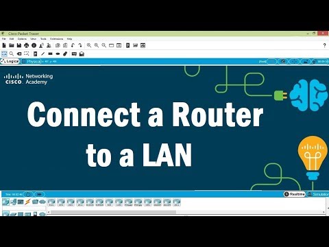 Packet Tracer V7.2 - Connect a Router to a LAN