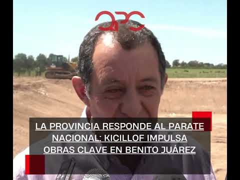 La Provincia Responde al Parate Nacional: Kicillof Impulsa Obras Clave en Benito Juárez