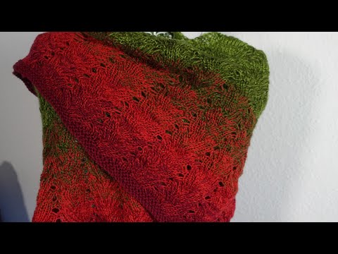 Tuch Verschlingungen stricken