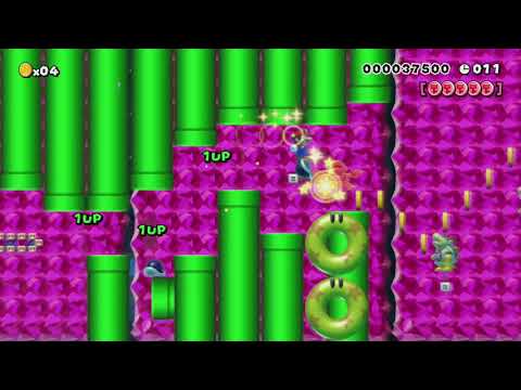 メット共にアクロバットの練習するマリオのＡ長押し自動ＨＯＬＤ♥Ａ by みなぴー☆★8 - SUPER MARIO MAKER - NO COMMENTARY 1bj