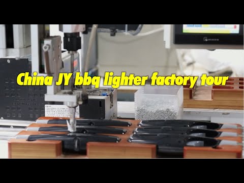 JY Factory tour to one of the biggest bbq lighters manaufacturer in China