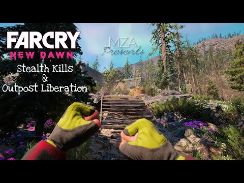 FARCRY NEW DAWN STEALTH KILLS COMPILATION | OUTPOST LIBERATION | 2019