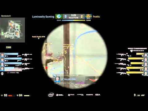 KrimZ almost clutch 1v3 - fnatic vs Luminosity Gaming CS:GO IEM Katowice 2016 Final