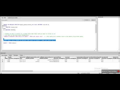 Postgres Plsql Execute Dynamic Sql