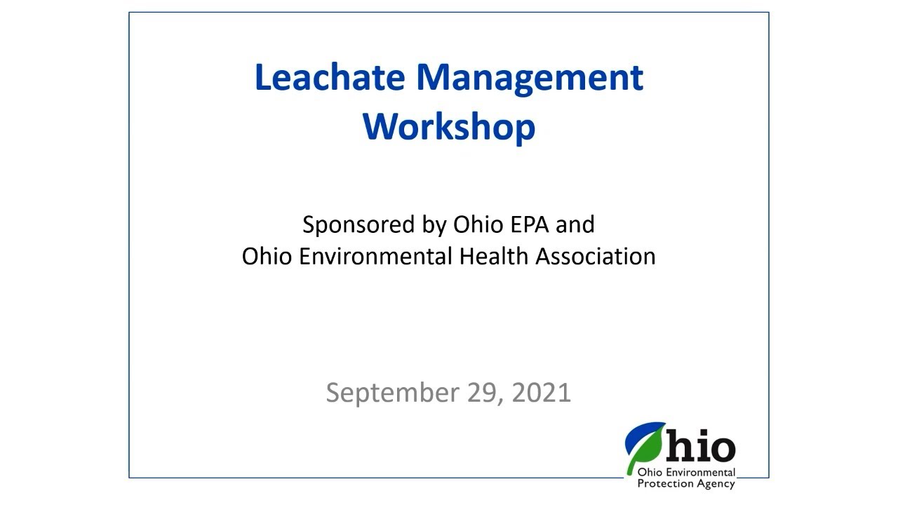 Leachate Management Workshop