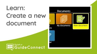 Learn GuideConnect: Letters & Documents - Create New Document