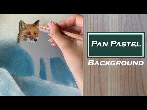 Drawing a FOX using PAN PASTELS - Part 1 - Blurry Background