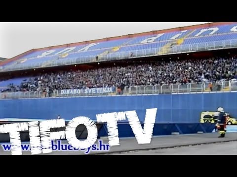 BAD BLUE BOYS .. Support during Derby Match against Hajduk Split - 17.03.2012