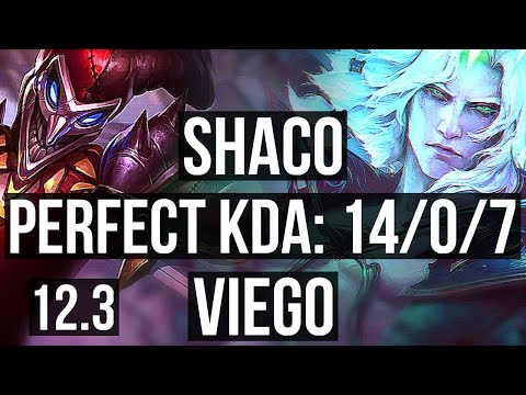 SHACO vs VIEGO (JNG) | 14/0/7, 3.4M mastery, Legendary, 600+ games | EUW Master | 12.3