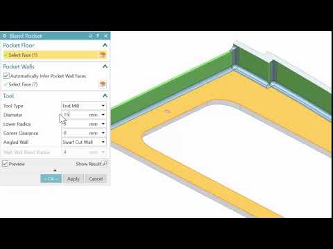 NX CAD/CAM - Blend Pocket - 1899 Release