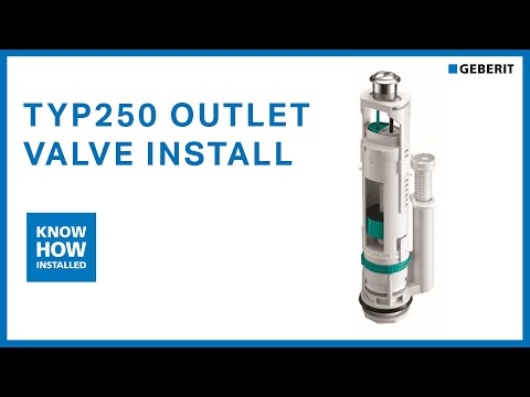 Geberit TYP250 Dual Flush Outlet Valve Installation
