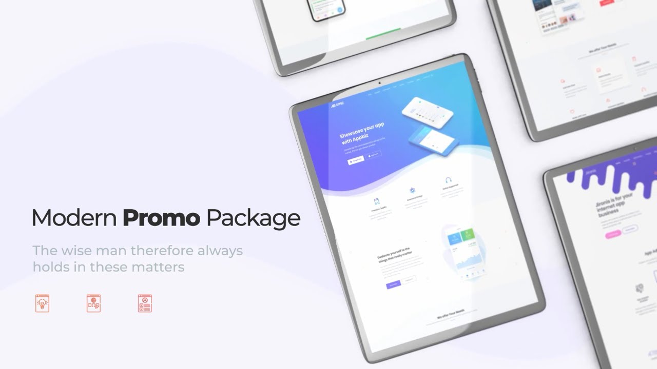 Tablet Screen Mockup for App Promo - After Effects Template