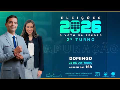 25/10/26 - Eleições 2026 | 2º Turno | Cobertura da Apuração com Murilo Meirelles e Mara Godeiro